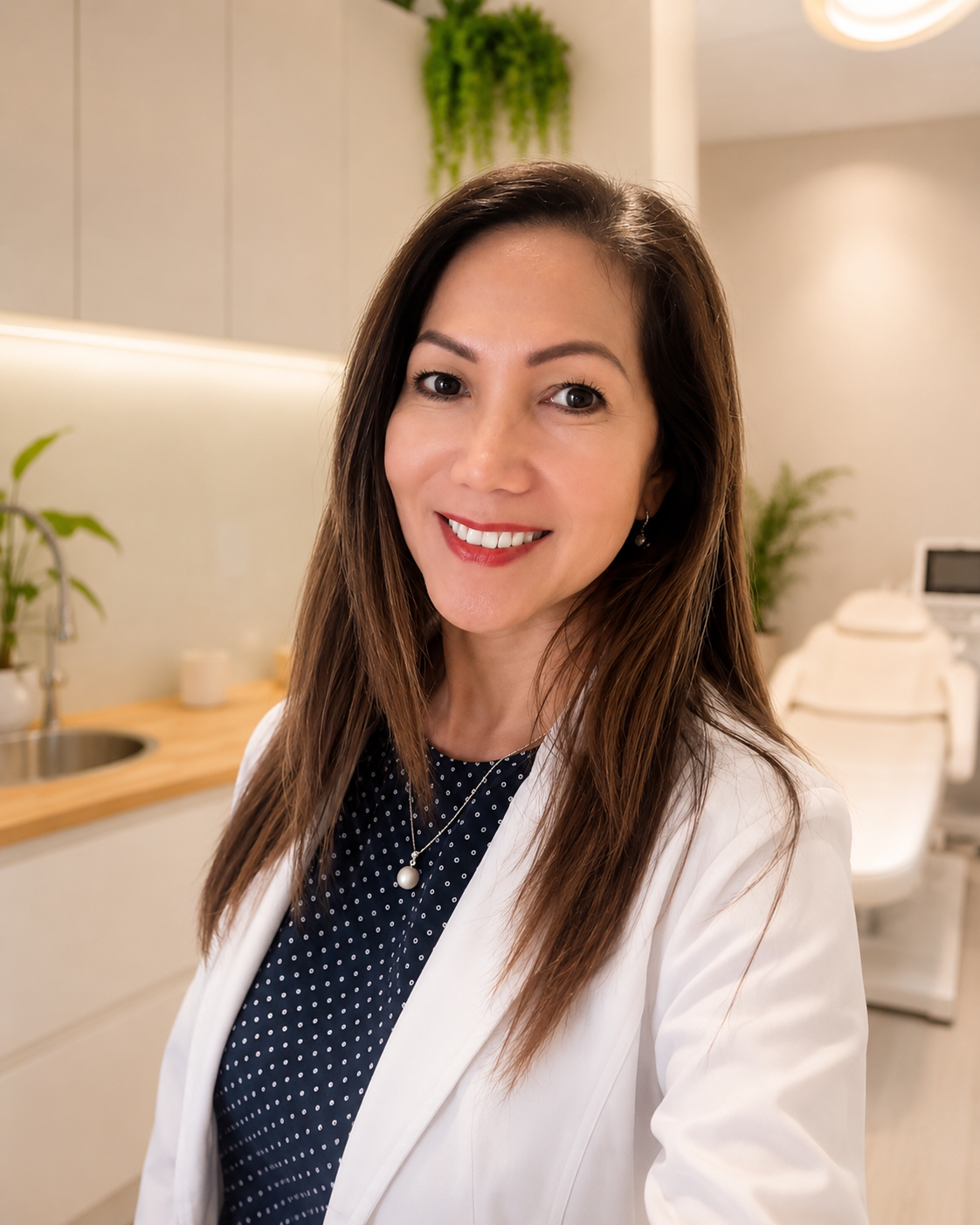 Maria Cruz-Milbourne, Registered Nurse and founder of Aglow Aesthetics